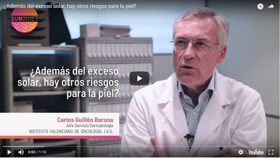 ¿Además del exceso solar, hay otros riesgos para la piel?